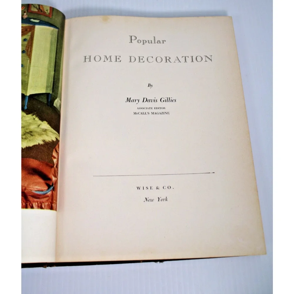 Vintage 1940 Popular Home Decoration Mary Davis Gillies McCall’s Interior Design